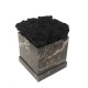 Mila Acrylic Black Marble - Black Velvet