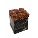 Mila Acrylic Black Marble - Metallic Copper