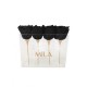 Mila Acrylic Mini Table - Black Velvet