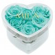 Mila Acrylic Small Heart - Aquamarine