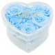 Mila Acrylic Small Heart - Baby blue