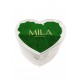 Mila Acrylic Small Heart - Emeraude