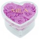 Mila Acrylic Small Heart - Mauve