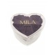 Mila Acrylic Small Heart - Velvet purple