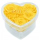 Mila Acrylic Small Heart - Yellow Sunshine