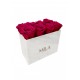 Mila Acrylic White Marble - Fuchsia