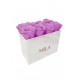 Mila Acrylic White Marble - Mauve