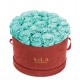 Mila Burgundy Velvet Large - Aquamarine