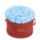 Mila Burgundy Velvet Large - Baby blue