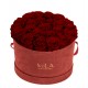 Mila Burgundy Velvet Large - Rubis Rouge