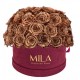 Mila Classique Large Dome Burgundy - Metallic Copper