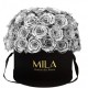 Mila Classique Large Dome Noir Classique - Metallic Silver