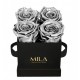 Mila Classique Mini Noir Classique - Metallic Silver