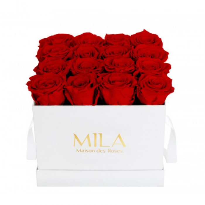 Mila Classique Medium Blanc Classique - Rouge Amour