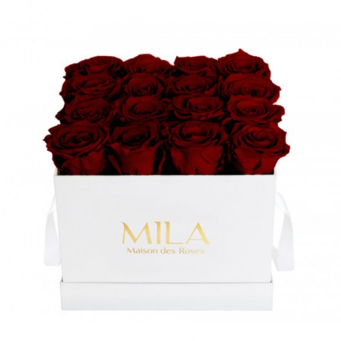 Mila Classique Medium Blanc Classique - Rubis Rouge