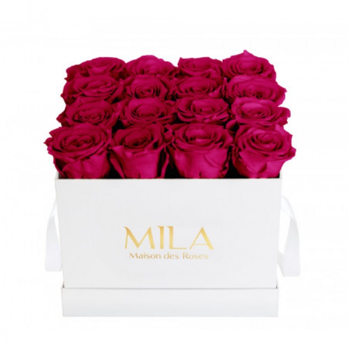 Mila Classique Medium Blanc Classique - Fuchsia