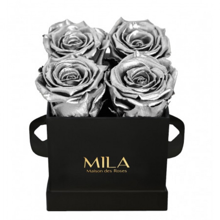 Mila Classique Mini Noir Classique - Metallic Silver