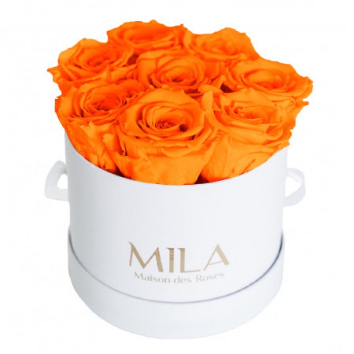 Mila Classique Small Blanc Classique - Orange Bloom