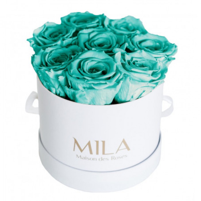 Mila Classique Small Blanc Classique - Aquamarine