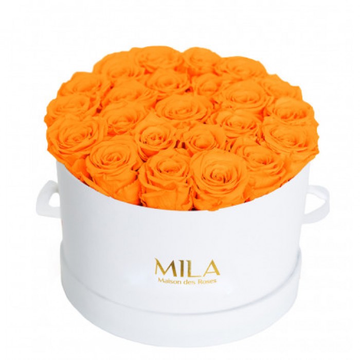 Mila Classique Large Blanc Classique - Orange Bloom