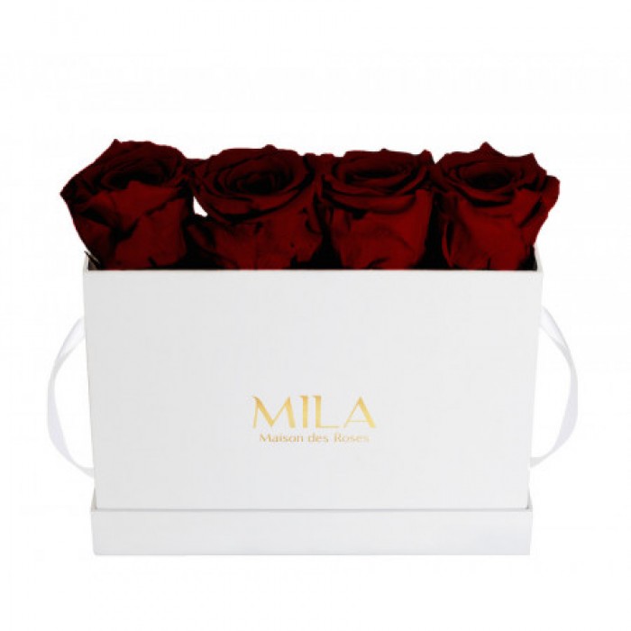 Mila Classique Mini Table Blanc Classique - Rubis Rouge