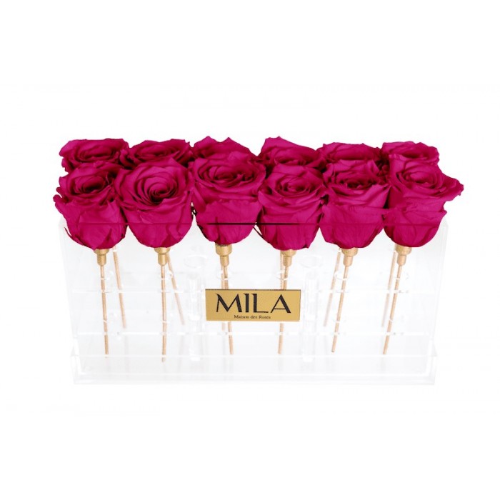 Mila Acrylic Table - Fuchsia