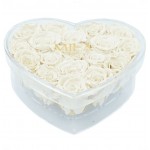  Mila-Roses-00578 Mila Acrylic Large Heart - White Cream