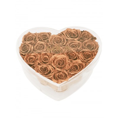 Produit Mila-Roses-00586 Mila Acrylic Large Heart - Metallic Gold