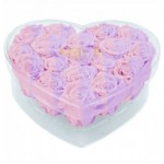  Mila-Roses-00600 Mila Acrylic Large Heart - Vintage rose