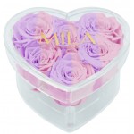  Mila-Roses-00624 Mila Acrylic Small Heart - Vintage rose