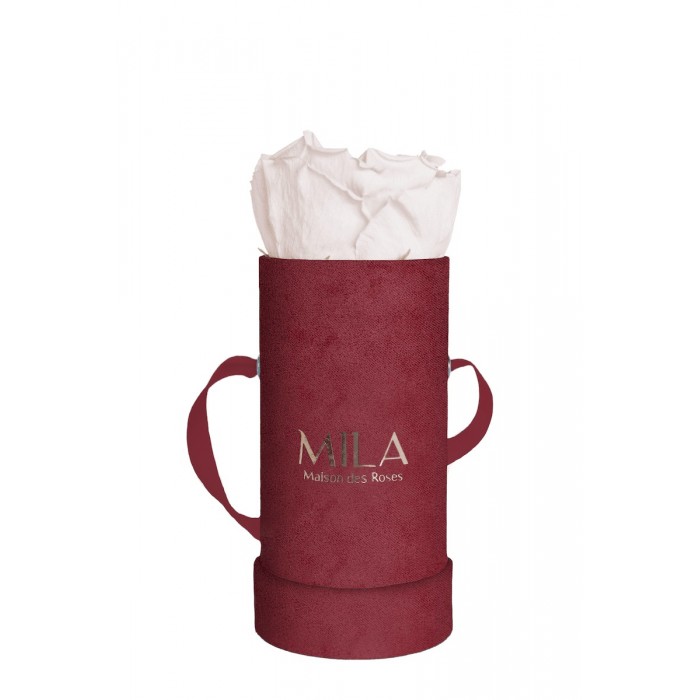 Mila Velvet Baby Burgundy Velvet Baby - Pink bottom