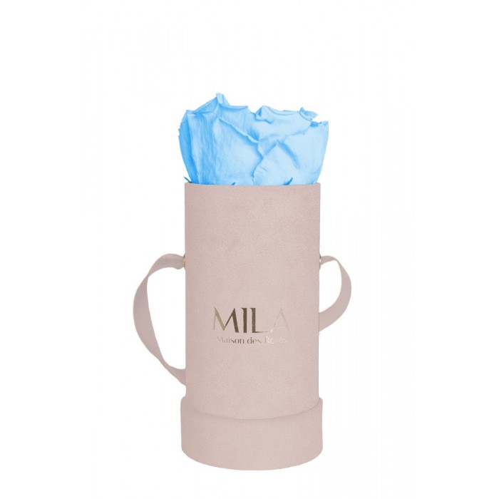 Mila Velvet Baby Old Pink Velvet Baby - Baby blue