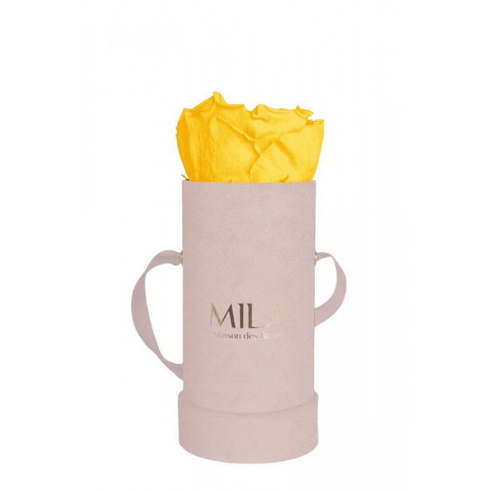 Mila Velvet Baby Old Pink Velvet Baby - Yellow Sunshine