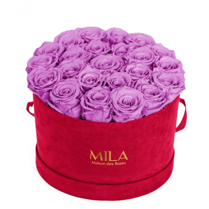 Mila Burgundy Velvet Large - Mauve