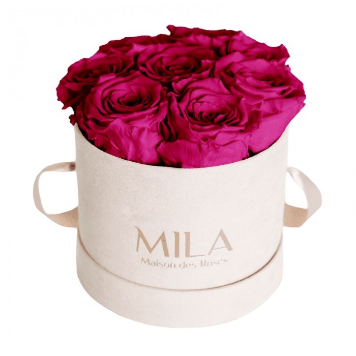 Mila Velvet Small Nude Velvet Small - Fuchsia