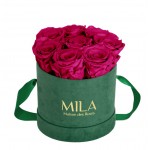  Mila-Roses-01018 Mila Velvet Small Emeraude Velvet Small - Fuchsia