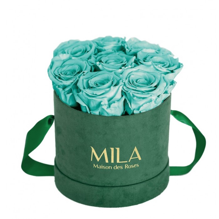 Mila Velvet Small Emeraude Velvet Small - Aquamarine