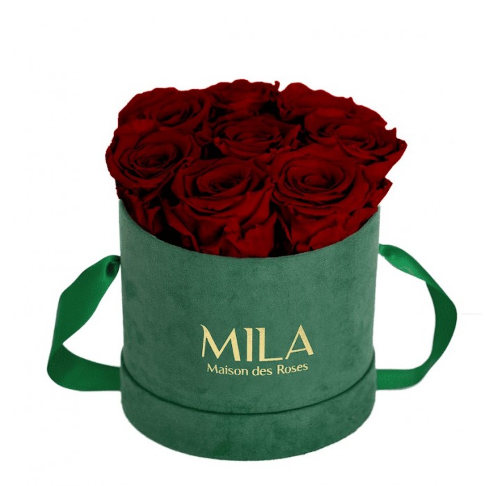 Mila Velvet Small Emeraude Velvet Small - Rubis Rouge