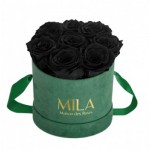  Mila-Roses-01037 Mila Velvet Small Emeraude Velvet Small - Black Velvet