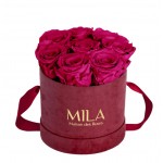  Mila-Roses-01066 Mila Velvet Small Burgundy Velvet Small - Fuchsia