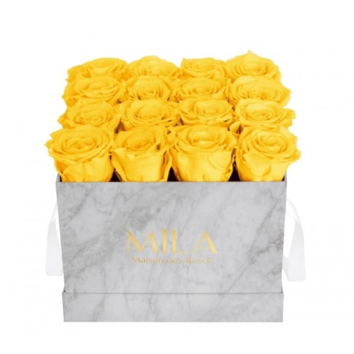 Mila Medium Marble Marble - Yellow Sunshine