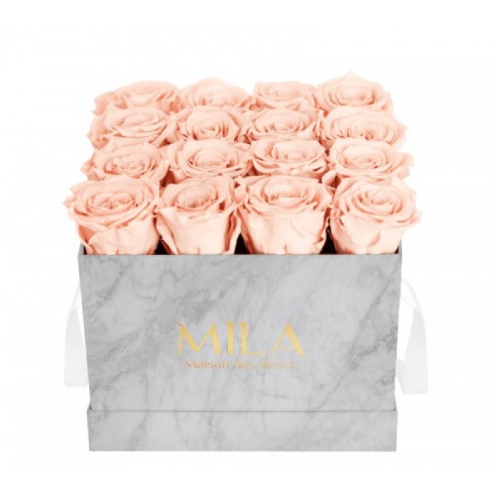 Mila Medium Marble Marble - Pure Peach