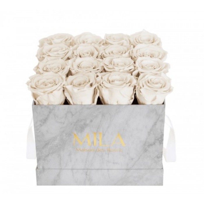 Mila Medium Marble Marble - White Cream