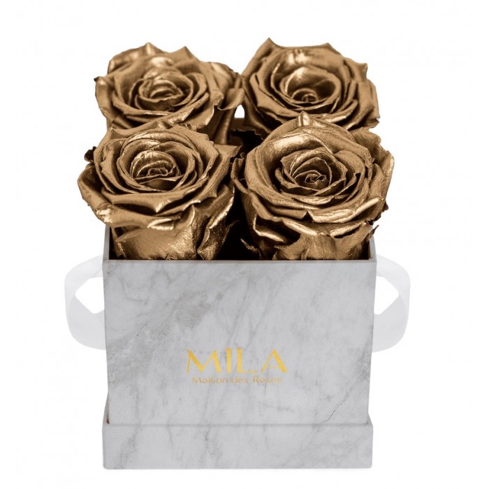 Mila Mini Marble Marble - Metallic Gold