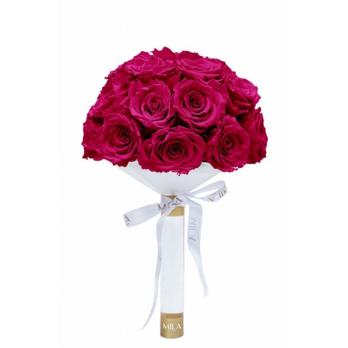 Mila Large Bridal Bouquet - Fuchsia