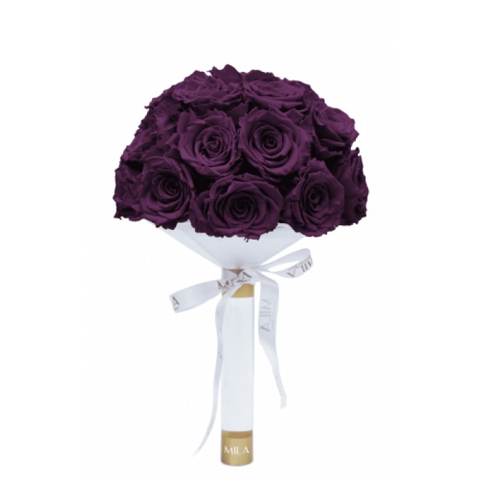 Mila Large Bridal Bouquet - Velvet purple