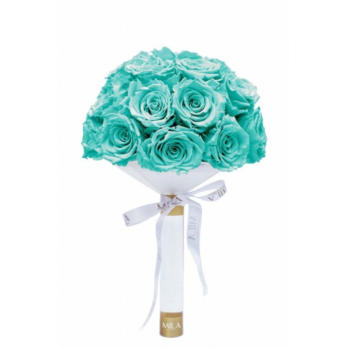 Mila Large Bridal Bouquet - Aquamarine