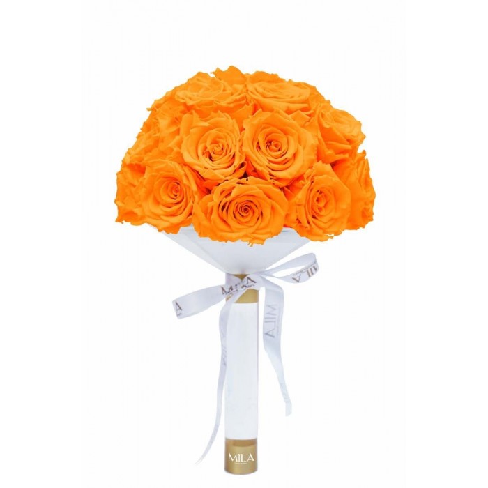 Mila Large Bridal Bouquet - Orange Bloom