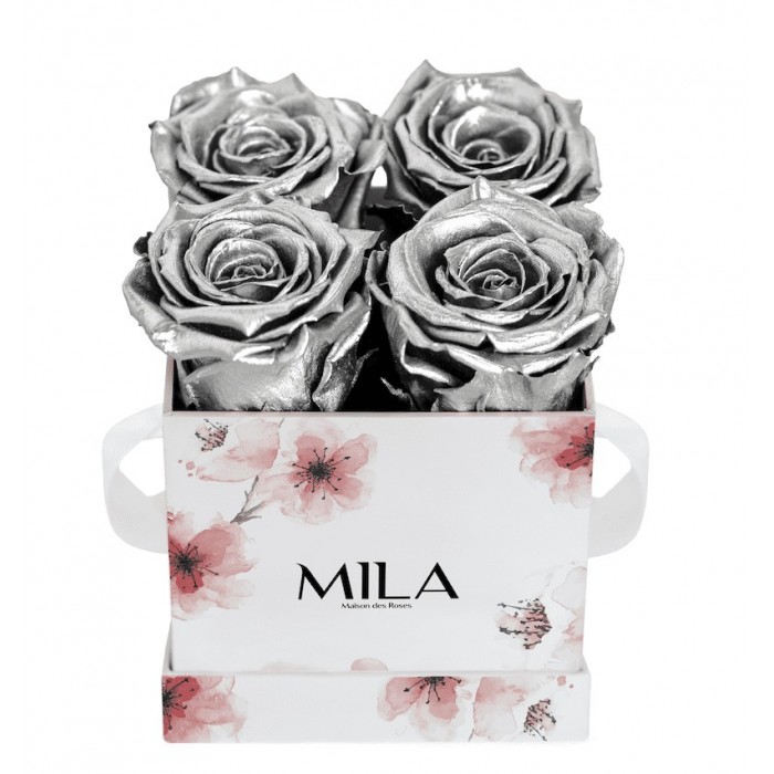 Mila Limited Edition Flower Mini - Metallic Silver