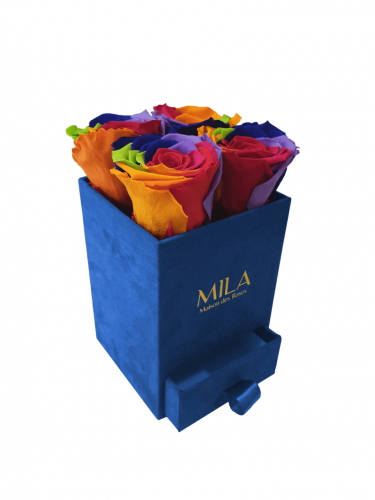 Produit Mila-Roses-01398 Mila Velvet Mini Royal Blue Velvet Mini - Rainbow